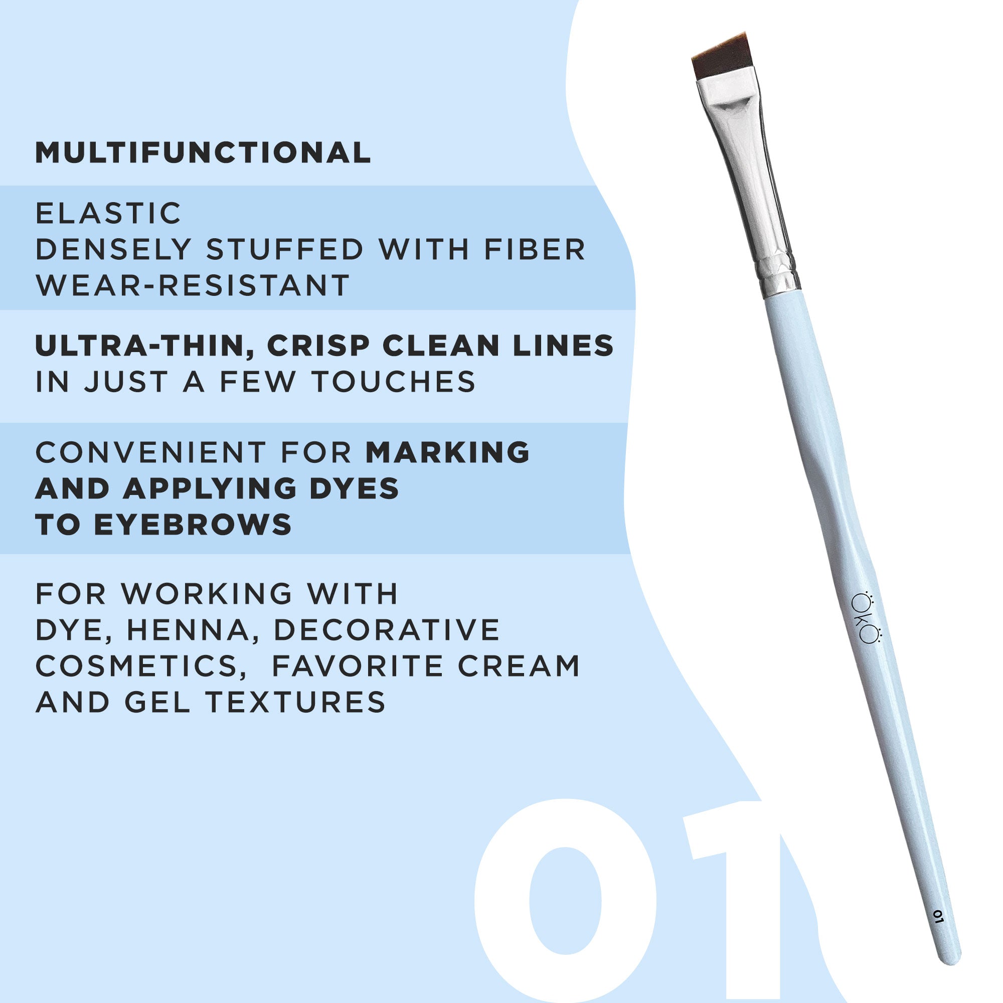 OKO Large Angled Brush #1