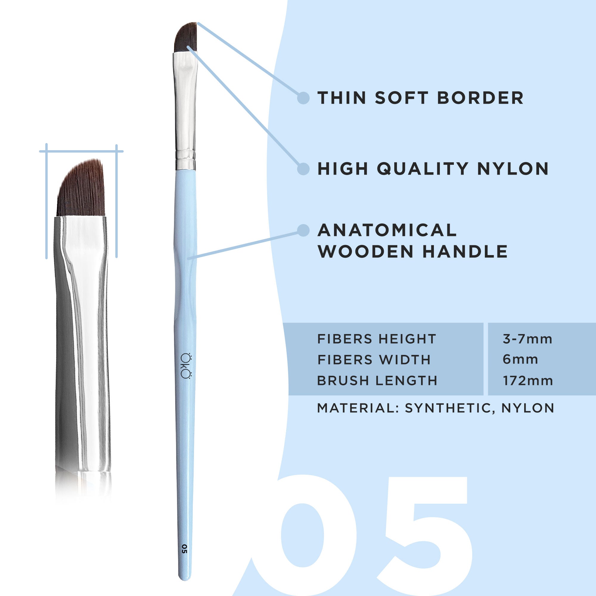 OKO Soft Angled Brush #5