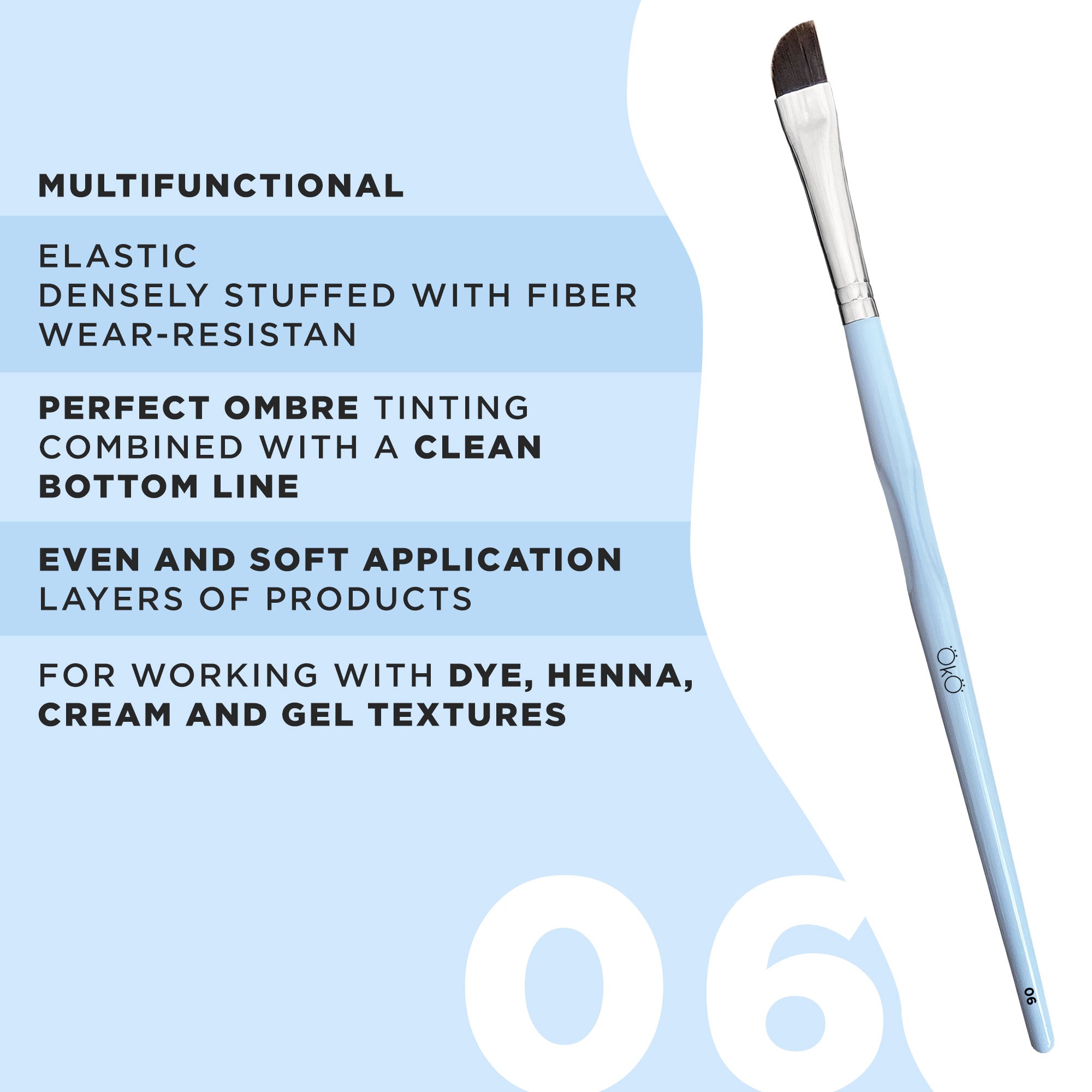 OKO Soft large Angled Brush #6