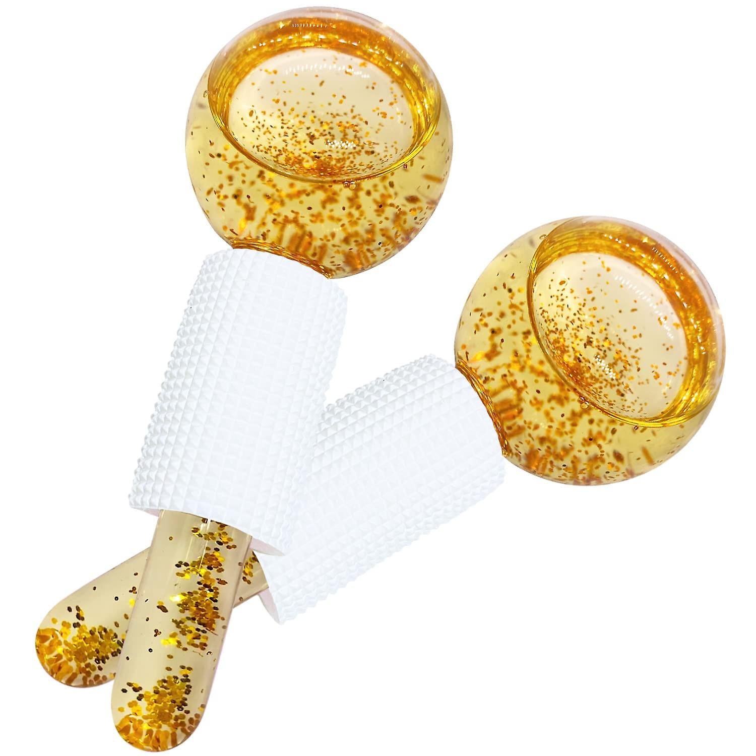 Gold glitter Ice globes