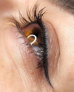 Deep black eyelid pigment
