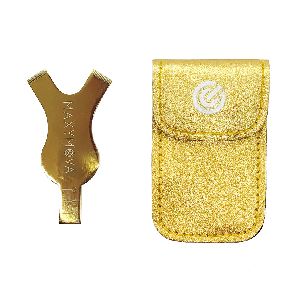 Maxymova Golden metallic Y tool/ruler