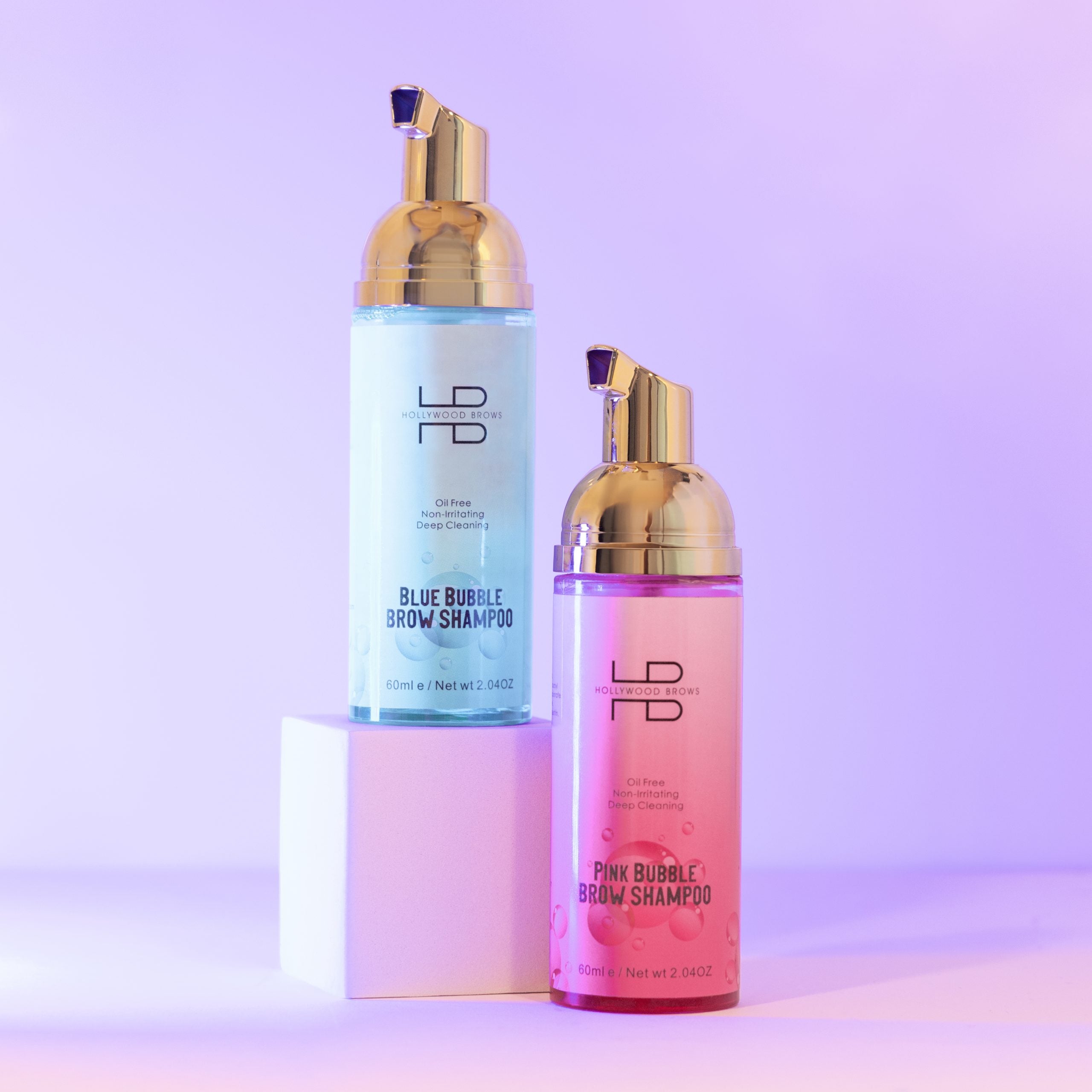 Hollywood brows bubble shampoo