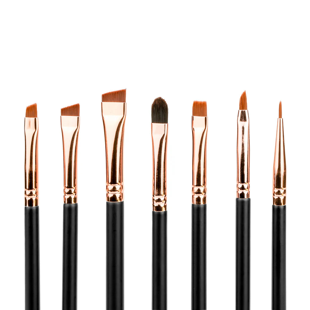 METAL BASE VIP SET WITH 7 PROFESSIONAL BRUSHES BROW ARTIST AND LAMIMAKER