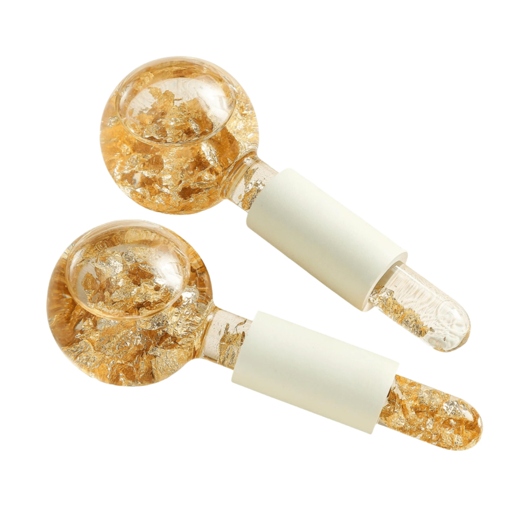 Gold glitter Ice globes