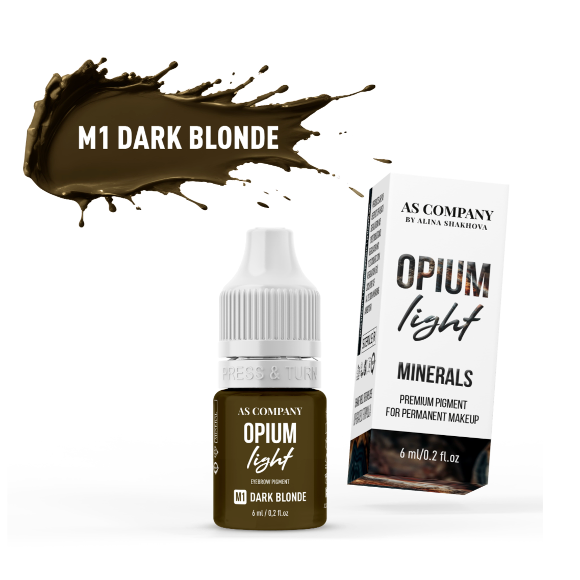 M1 DARK BLONDE mineral eyebrow pigment (OPIUM LIGHT)