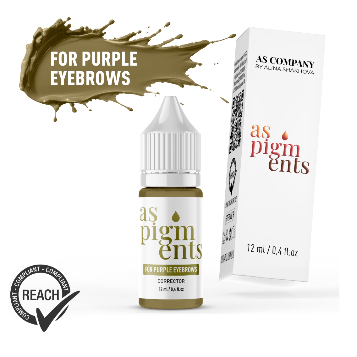 Corrector for purple eyebrows