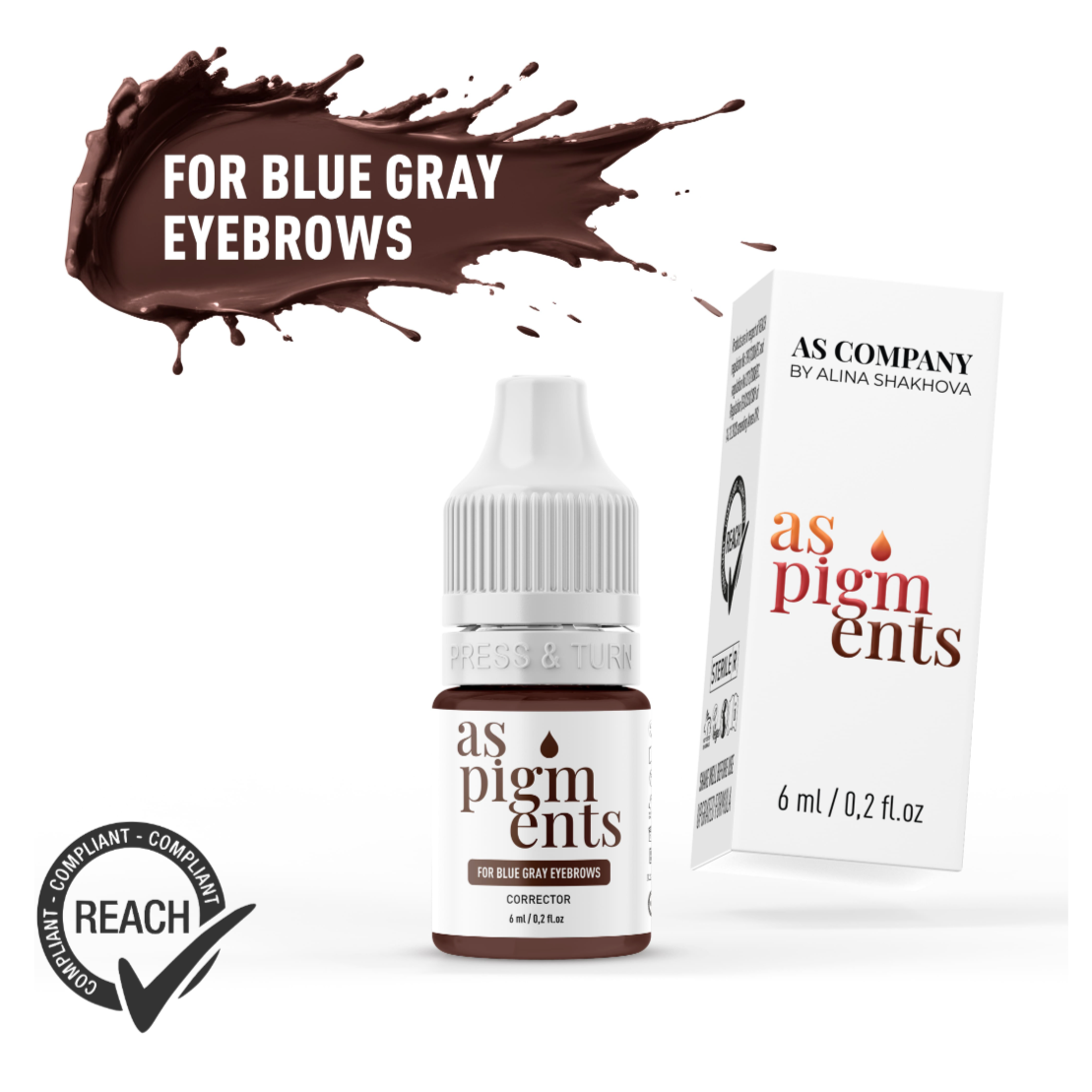 Corrector for blue/grey eyebrows