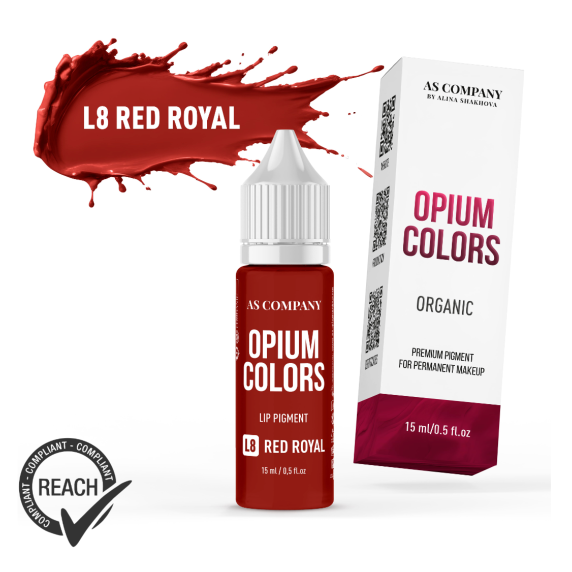 L8 RED ROYAL ORGANIC lip pigment (OPIUM COLORS)