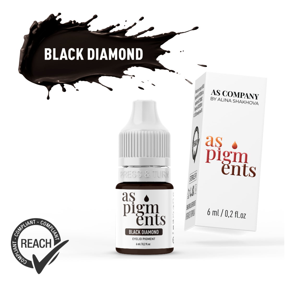 Black diamond eyelid pigment