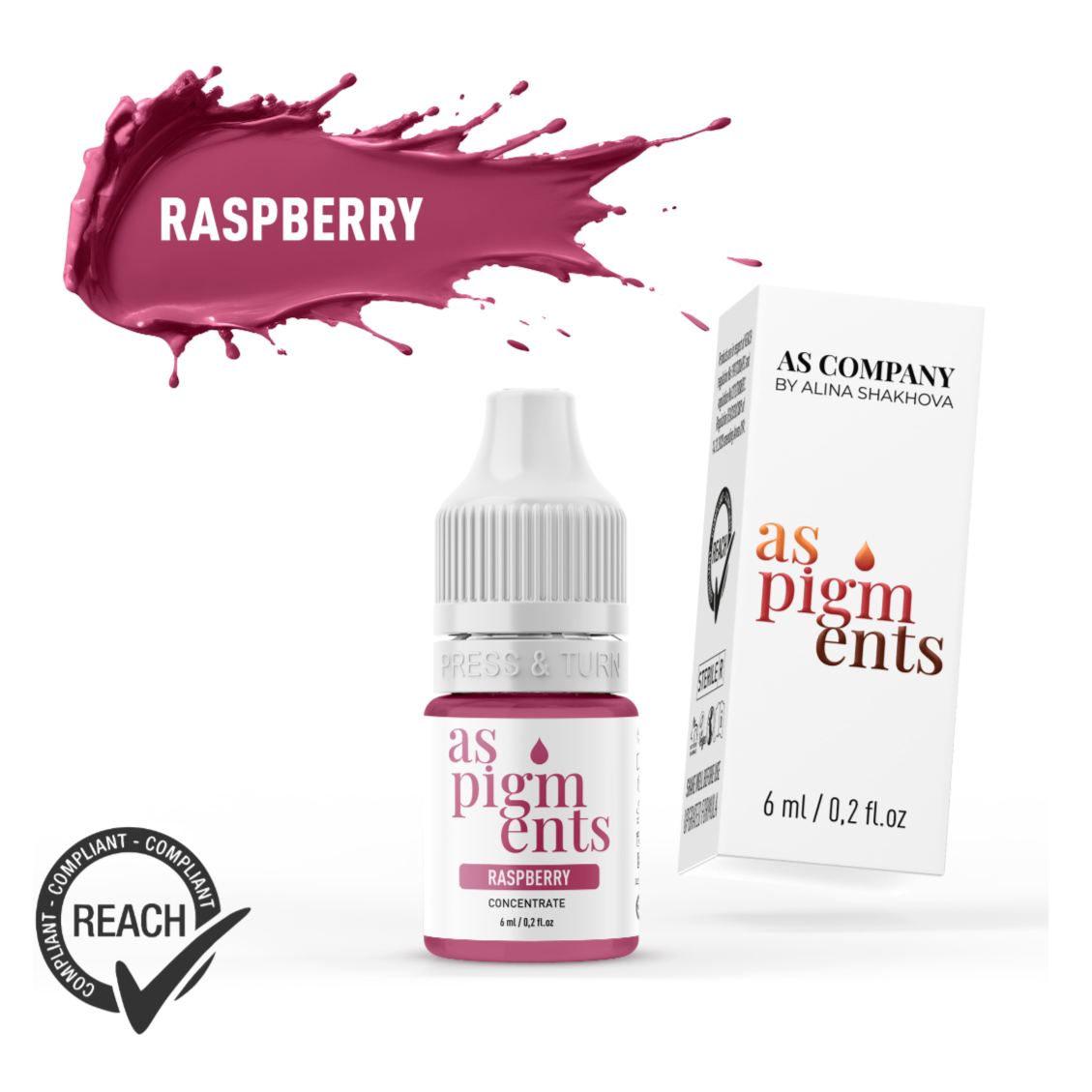 Raspberry lip pigment concentrate