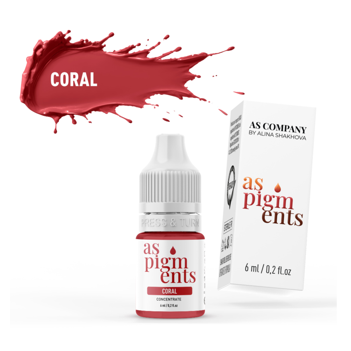 Coral lip pigment