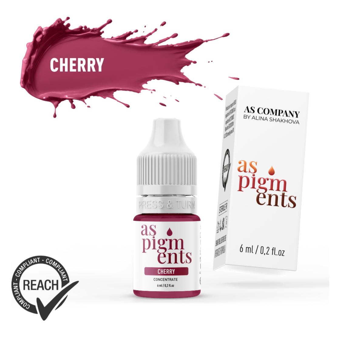 Cherry lip pigment concentrate