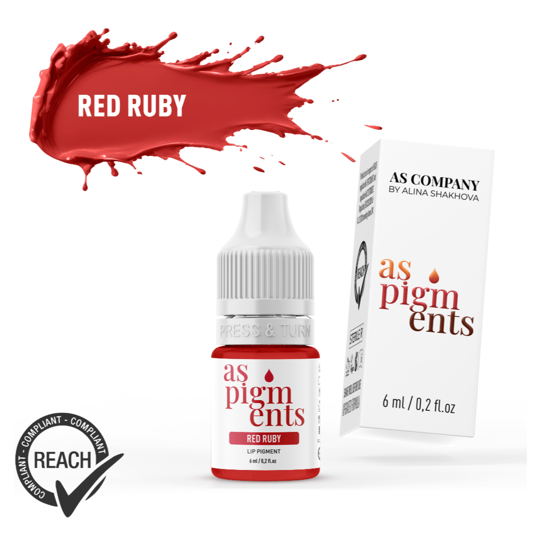 Red ruby lip pigment