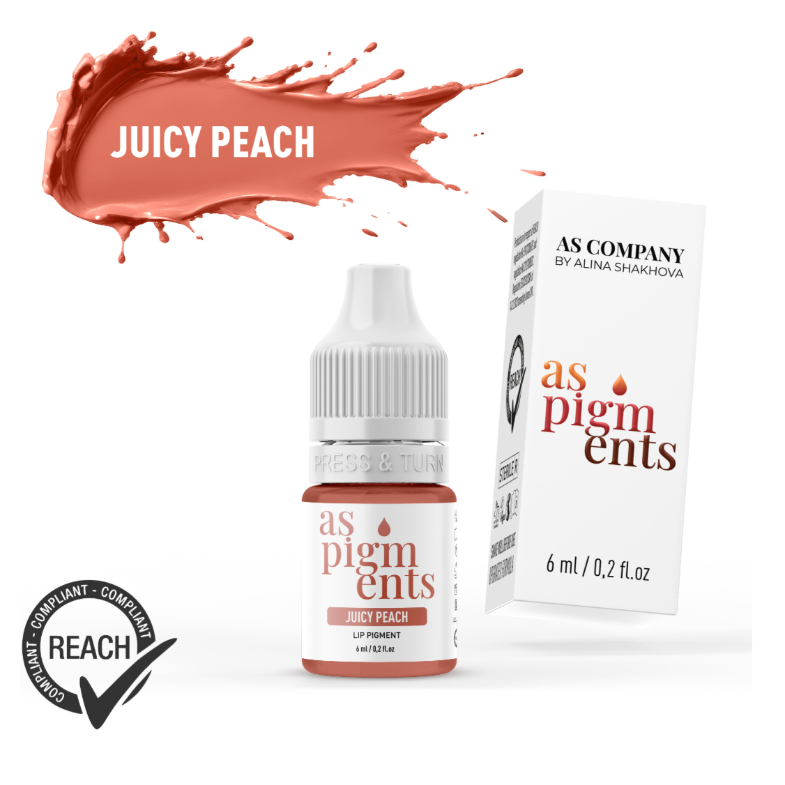 Juicy peach lip pigment