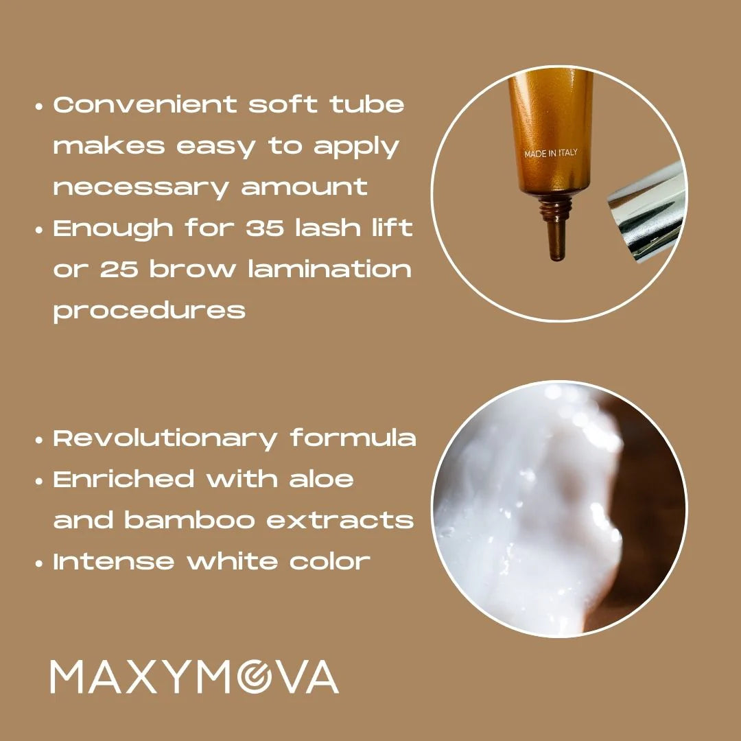 Maxymova STEP 2 SUPREME FIX PERM CREAM FOR BROW AND LASH LAMINATION, 10 ML TUBE