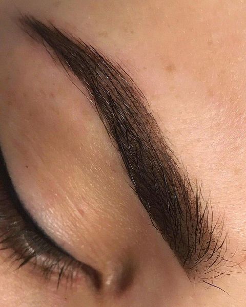 Black brown brow pigment