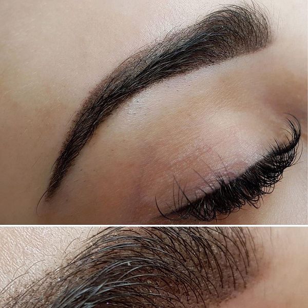 Black brown brow pigment
