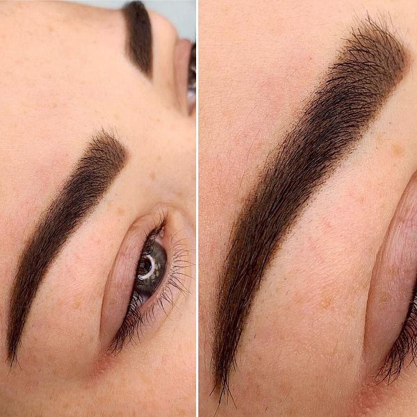 Black brown brow pigment