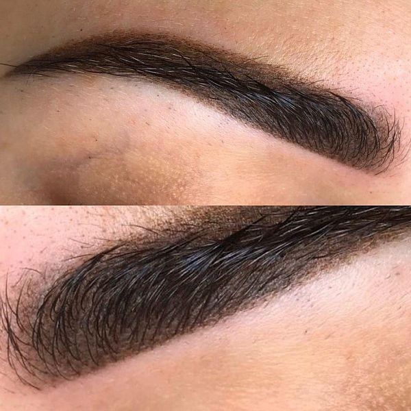 Black brown brow pigment