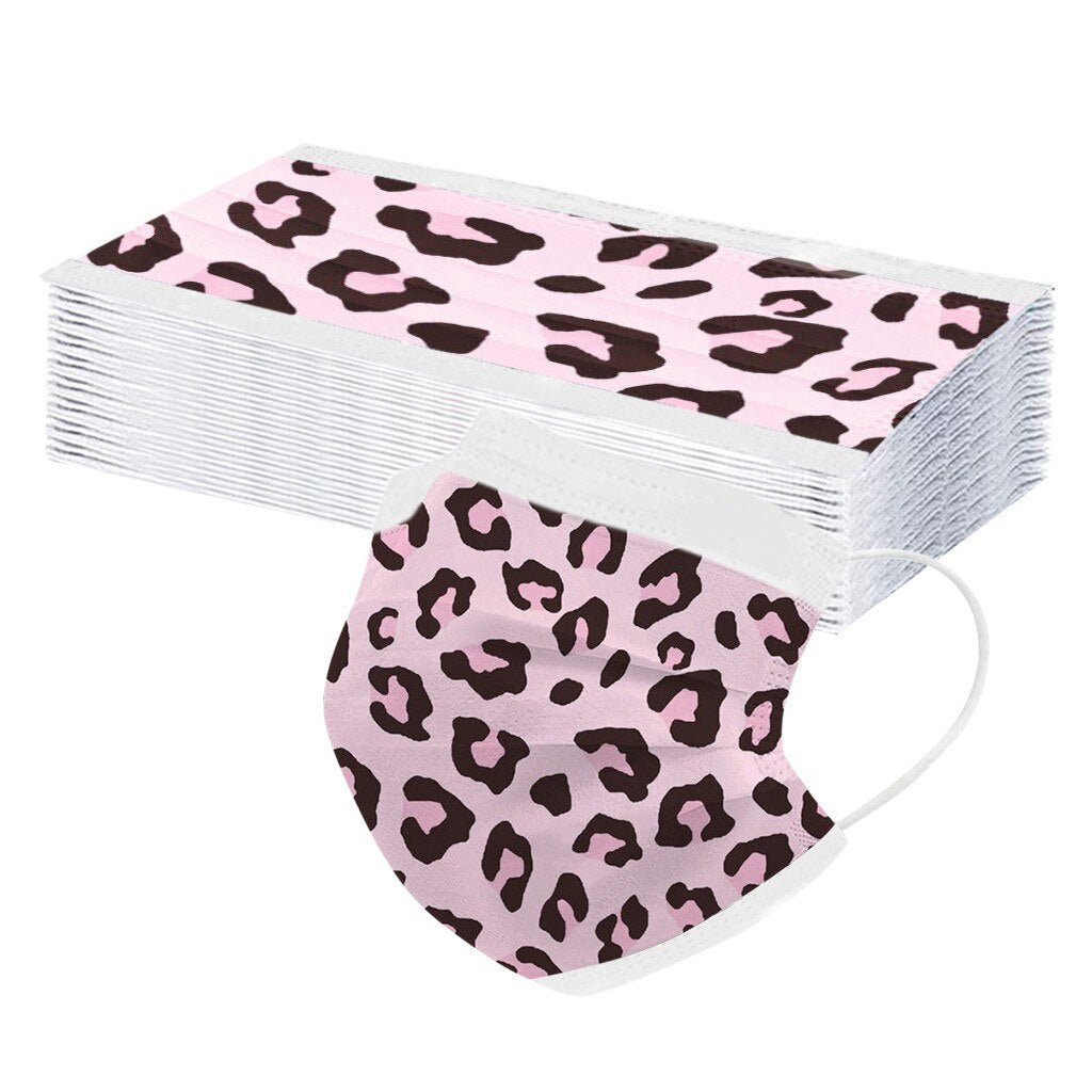 Leopard mondmasker 20 stuks