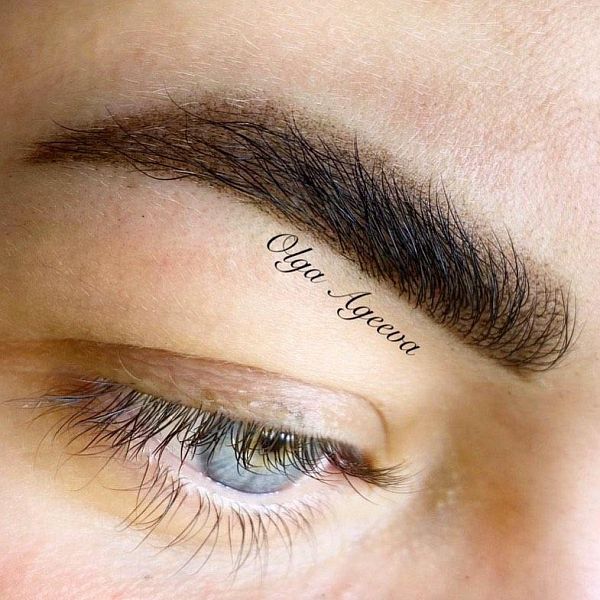 Black brown brow pigment