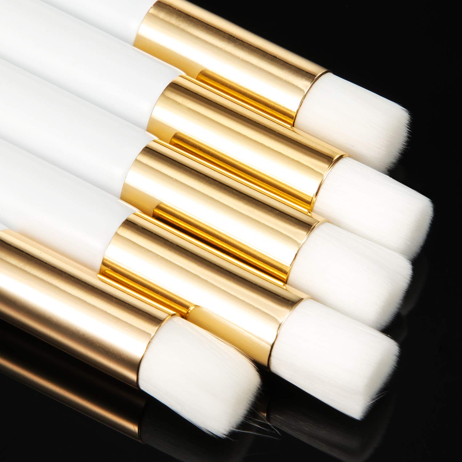 Lash cleanser brush white & gold