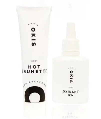 Okis Eyebrow DYE with oxidant - Hot brunette