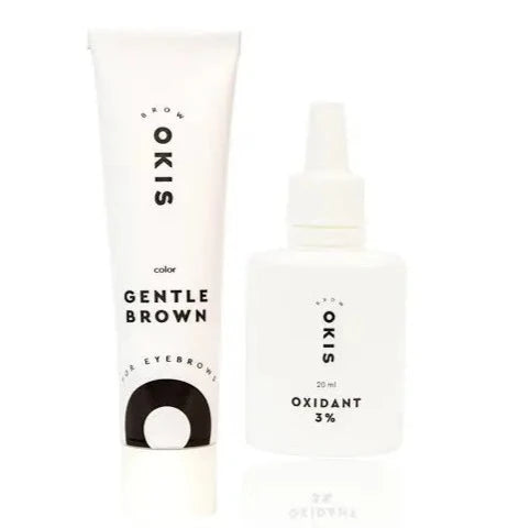 Okis Eyebrow DYE with oxidant - Gentle brown