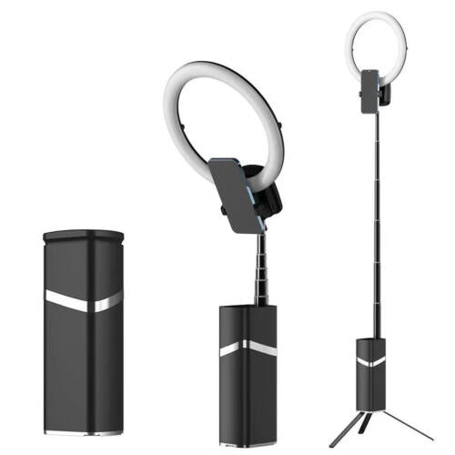 Foldable LED ring light for smartphones