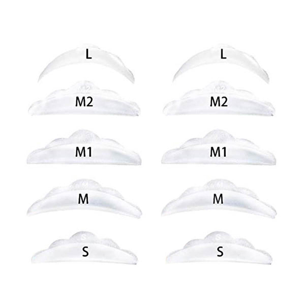 5 siliconen pads/rods for lashlift
