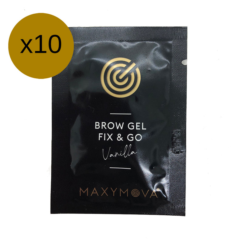 Maxymova set of 10 Monodose brow gel fix & go Vanilla