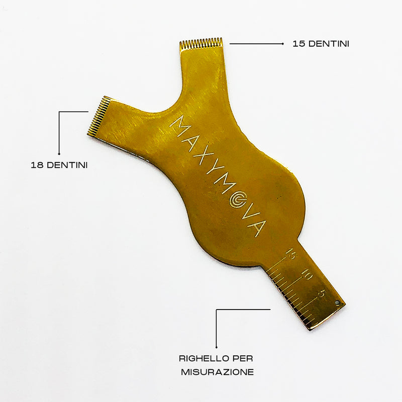 Maxymova Golden metallic Y tool/ruler