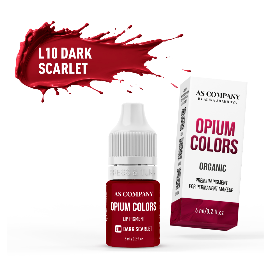 L10 DARK SCARLET ORGANIC lip pigment (OPIUM COLORS)