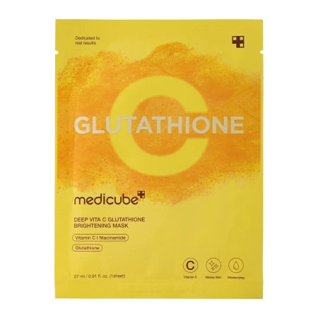 Medicube - Deep Vita C Glutathion Mask - Verhelderend gezichtsmasker - 1 stuk/27 ml
