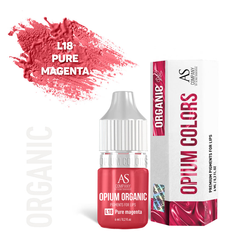 L18-PURE MAGENTA ORGANIC lip pigment OPIUM COLORS