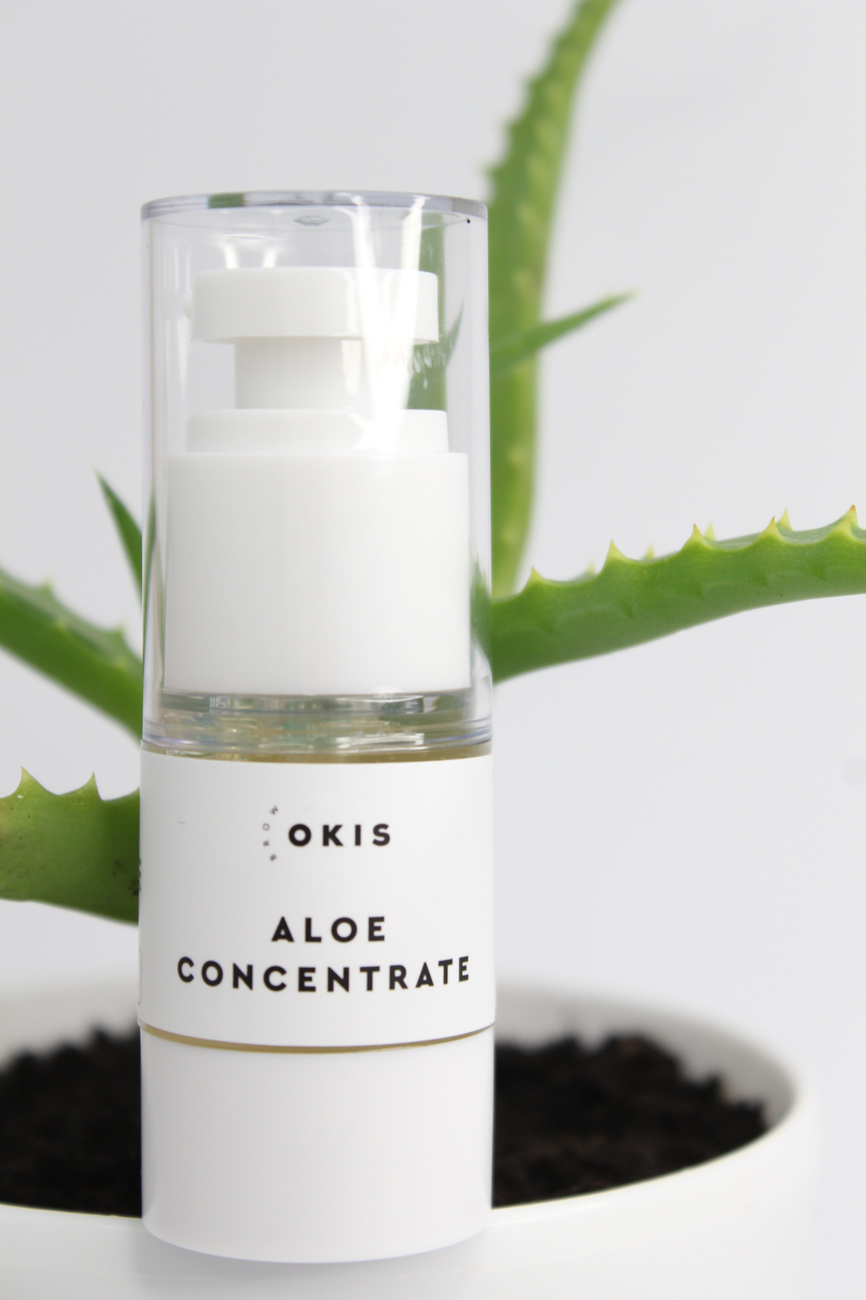 Okis Aloe concentrate for restoring eyebrows and lashes - 15ML