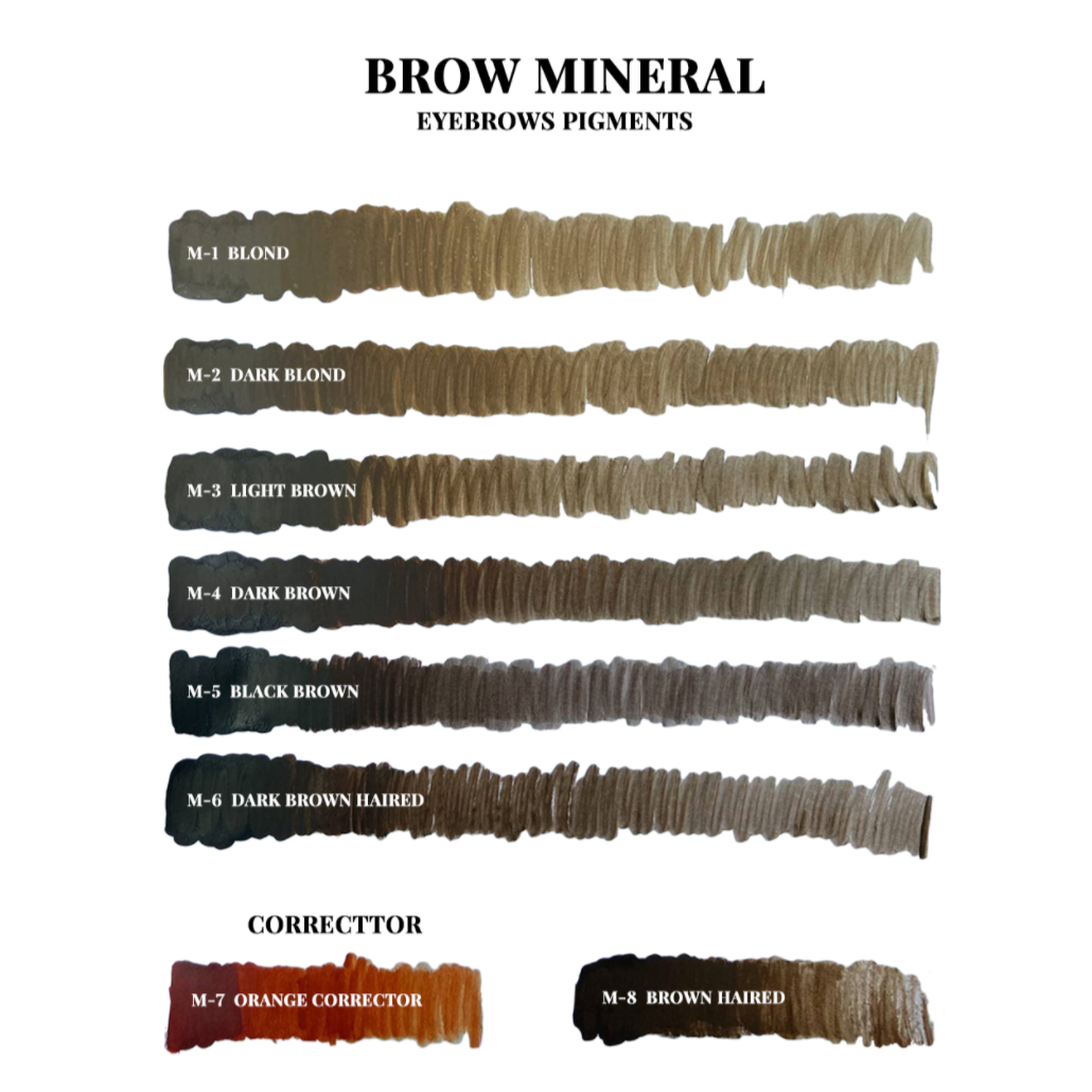 M8 Brown haired 10ML Mineral Brow Pigment